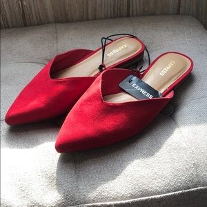 Express Red Slip On Shoes